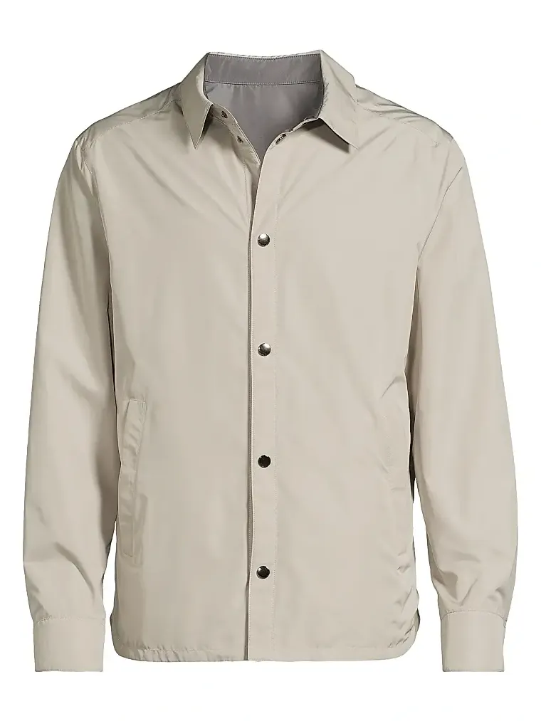 Canali Men's Reversible Shirt Jacket