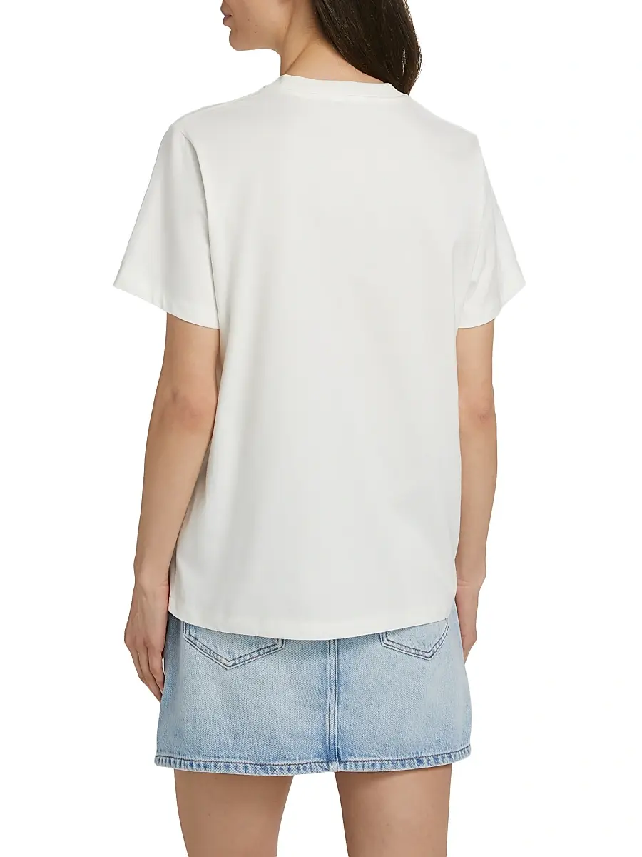 Ganni Women's Grapes Logo Cotton T-Shirt | Thumbnail 5 Ganni Women's Grapes Logo Cotton T-Shirt | Thumbnail 5