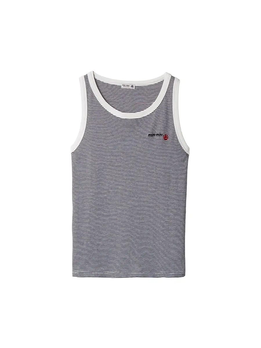 Miu Miu Women's Petit Bateau x Ribbed Jersey Top