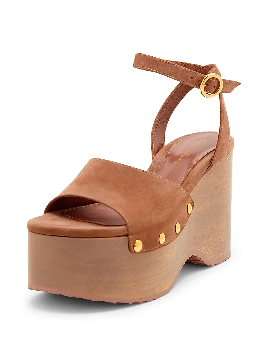 Gianvito Rossi Women's 45MM Suede Platform Sandals | Thumbnail 2 Gianvito Rossi Women's 45MM Suede Platform Sandals | Thumbnail 2