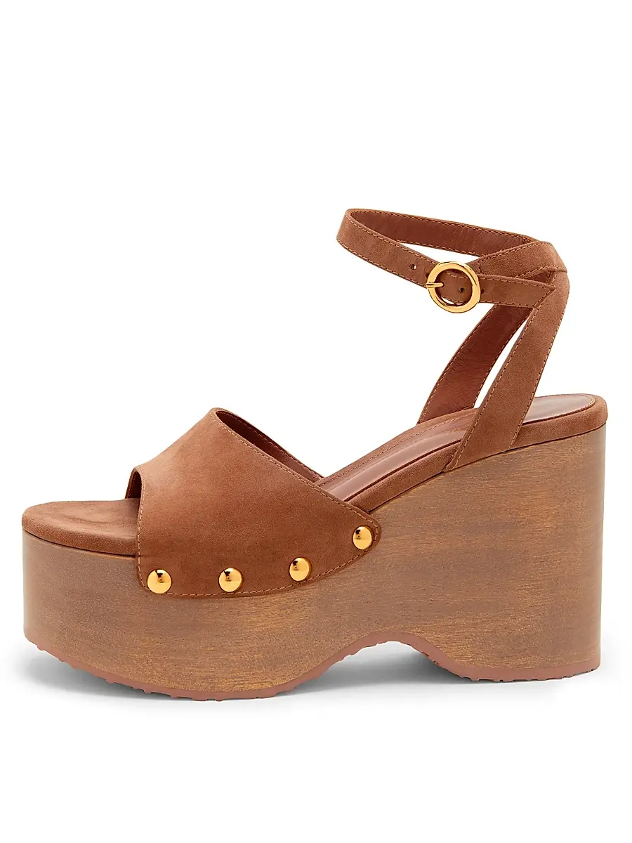 Gianvito Rossi Women's 45MM Suede Platform Sandals | Thumbnail 3 Gianvito Rossi Women's 45MM Suede Platform Sandals | Thumbnail 3