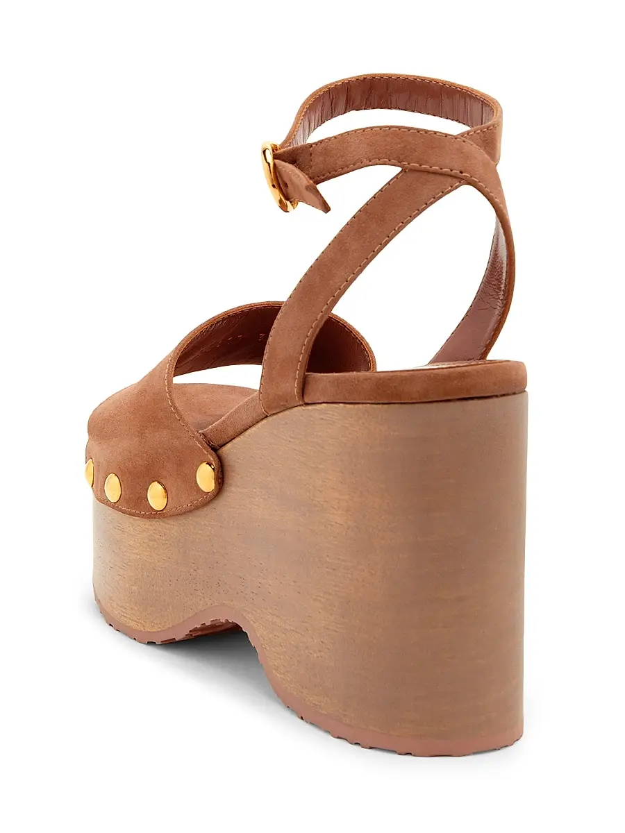 Gianvito Rossi Women's 45MM Suede Platform Sandals | Thumbnail 4 Gianvito Rossi Women's 45MM Suede Platform Sandals | Thumbnail 4