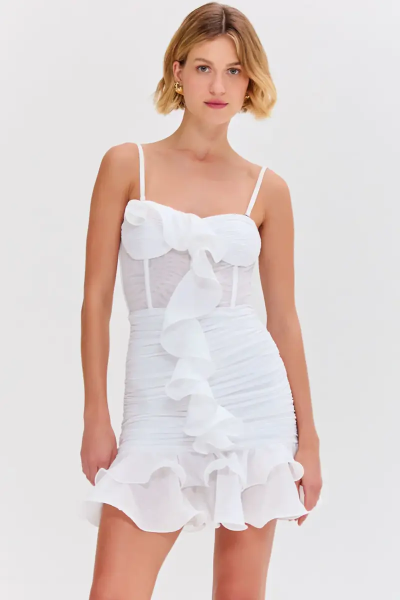 PatBo SILK PLISSE STRAPLESS MINI DRESS | Thumbnail 6 PatBo SILK PLISSE STRAPLESS MINI DRESS | Thumbnail 6