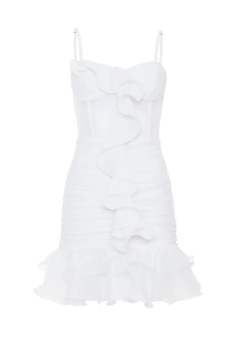 PatBo SILK PLISSE STRAPLESS MINI DRESS | Thumbnail 7 PatBo SILK PLISSE STRAPLESS MINI DRESS | Thumbnail 7
