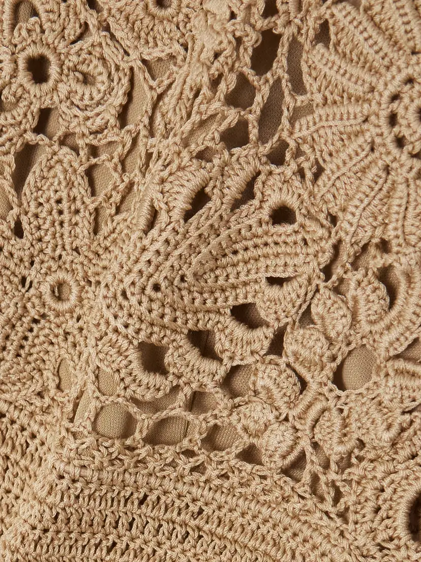 Ralph Lauren Collection Cropped Crocheted Cotton Top | Thumbnail 5 Ralph Lauren Collection Cropped Crocheted Cotton Top | Thumbnail 5