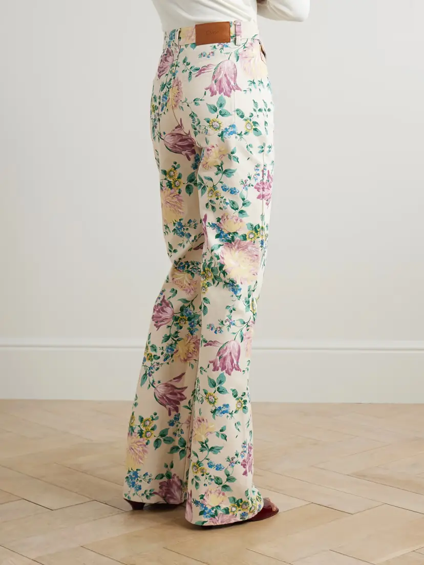 Chloé Floral-print High-rise Straight-leg Jeans | Thumbnail 4 Chloé Floral-print High-rise Straight-leg Jeans | Thumbnail 4
