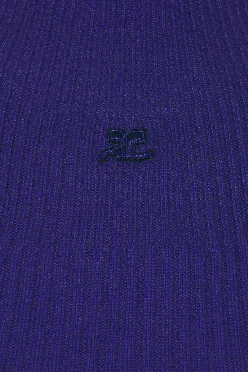 Courrèges Mock Neck Light Rib Top | Thumbnail 5 Courrèges Mock Neck Light Rib Top | Thumbnail 5