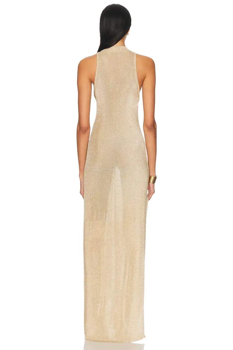 SEROYA Henne Metallic Dress | Thumbnail 5