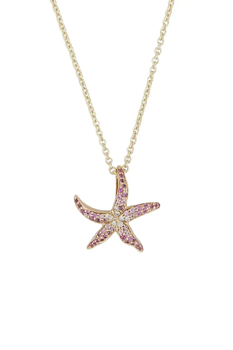 Sydney Evan Starfish Pendant Necklace | Thumbnail 2