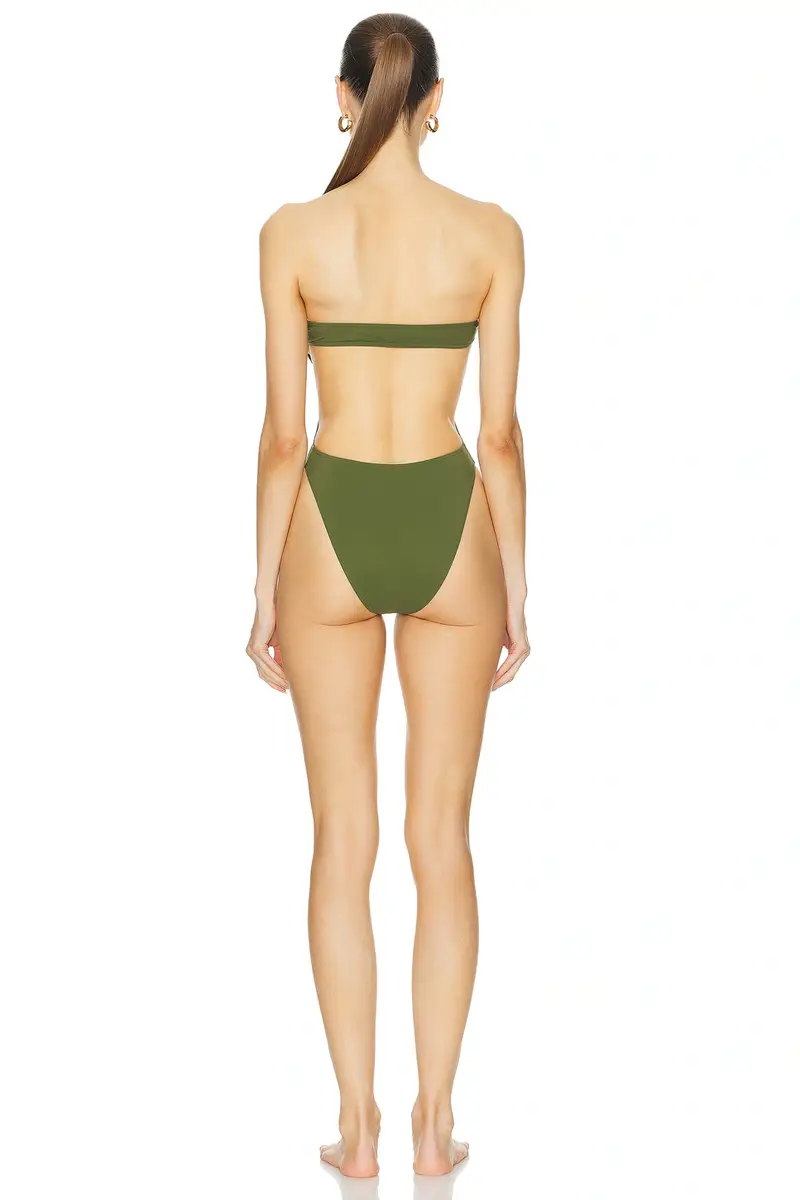 Saint Laurent Cut Out One Piece Swimsuit | Thumbnail 3
