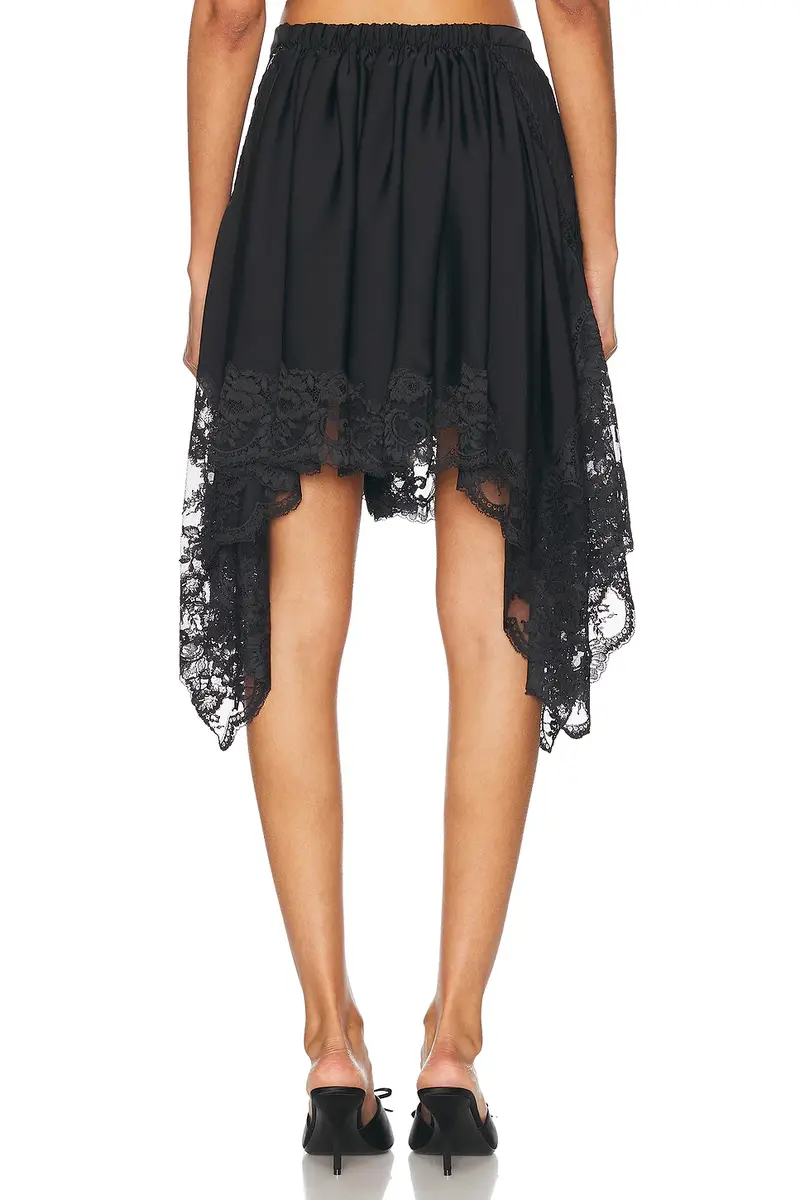 RABANNE Satin Lace Skirt | Thumbnail 4 RABANNE Satin Lace Skirt | Thumbnail 4