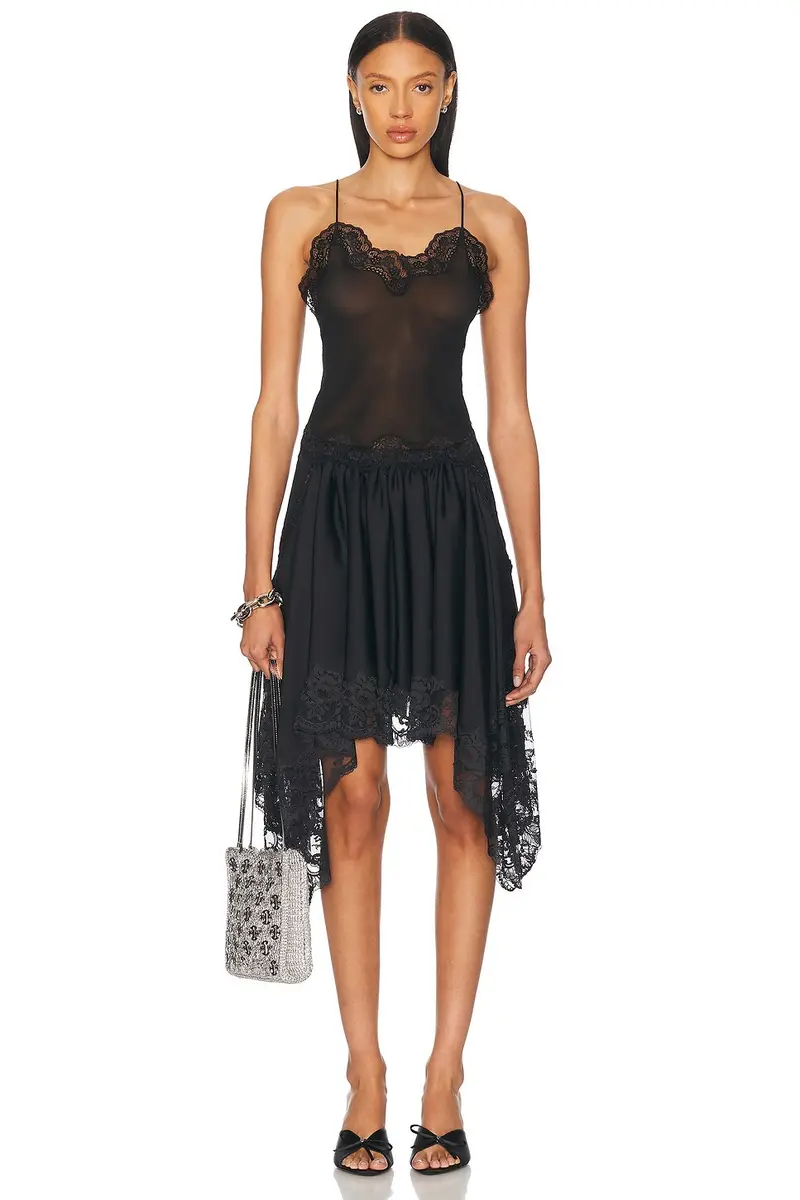 RABANNE Satin Lace Skirt | Thumbnail 5 RABANNE Satin Lace Skirt | Thumbnail 5