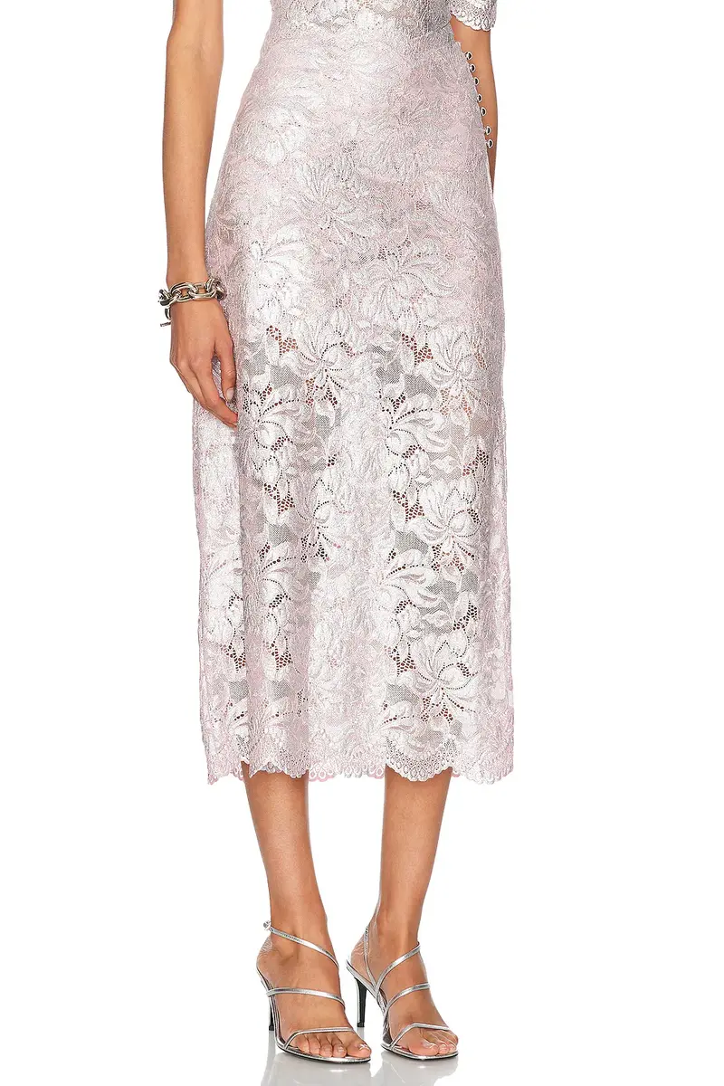 Rabanne Lace Midi Skirt | Thumbnail 2 Rabanne Lace Midi Skirt | Thumbnail 2