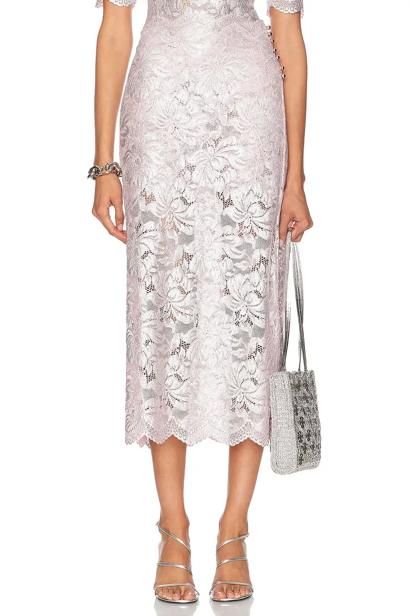 Rabanne Lace Midi Skirt