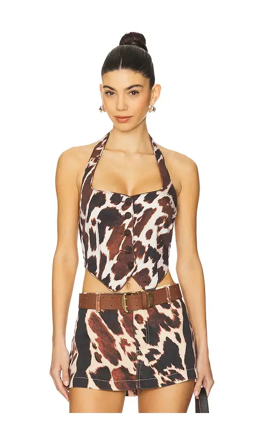 WeWoreWhat Halter Vest | Image 1 WeWoreWhat Halter Vest | Image 1