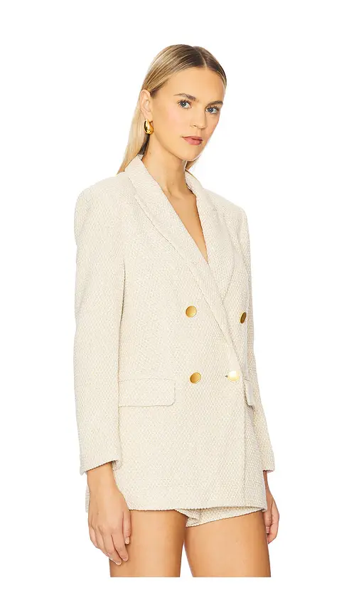 L'Agence Riva Knit Double Breasted Blazer | Thumbnail 2 L'Agence Riva Knit Double Breasted Blazer | Thumbnail 2