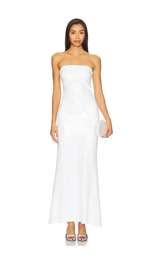 SIMONMILLER Sculpty Strapless Sequin Dress