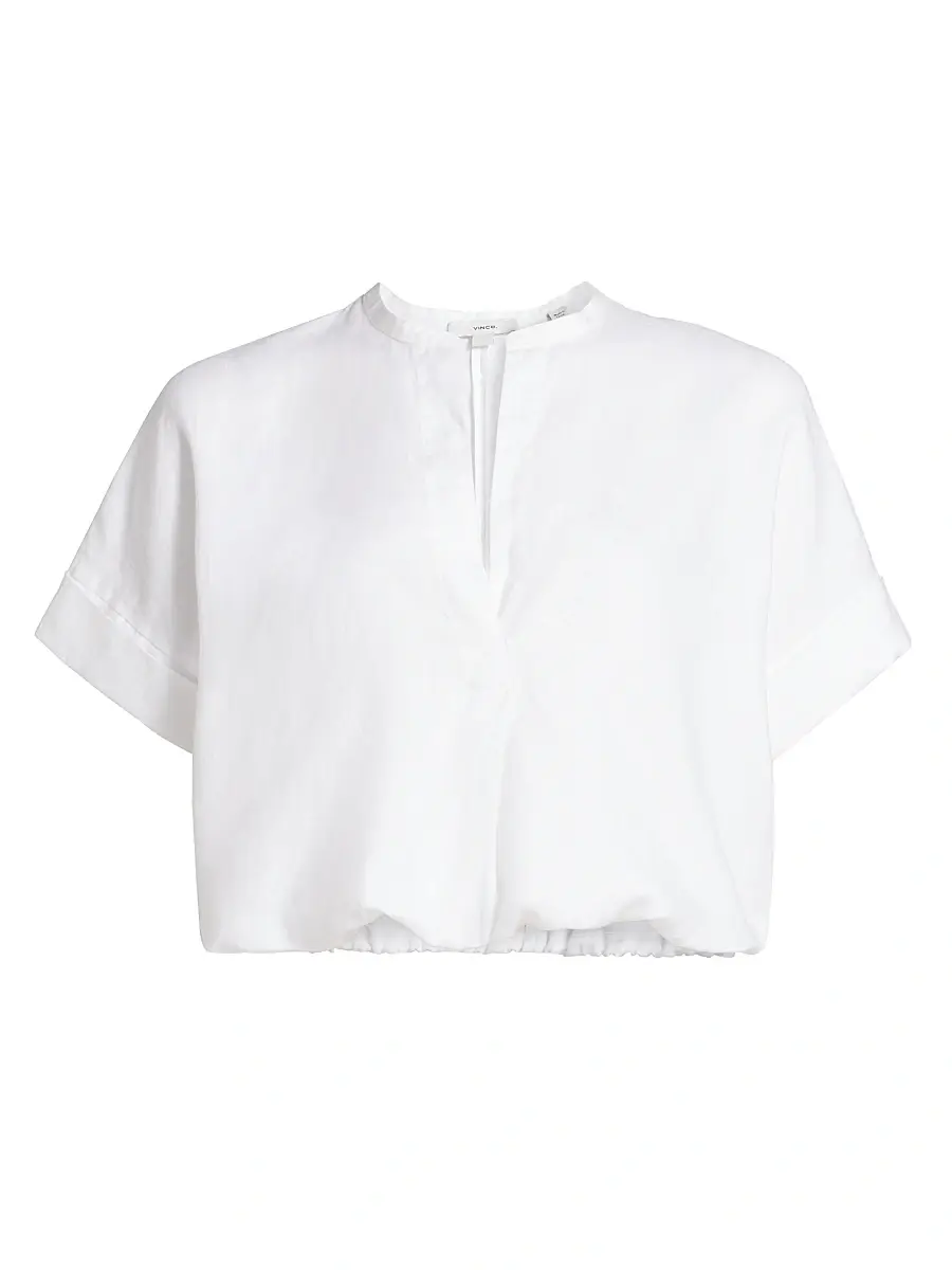 Vince Women's Linen Dolman Short-Sleeve Shirt