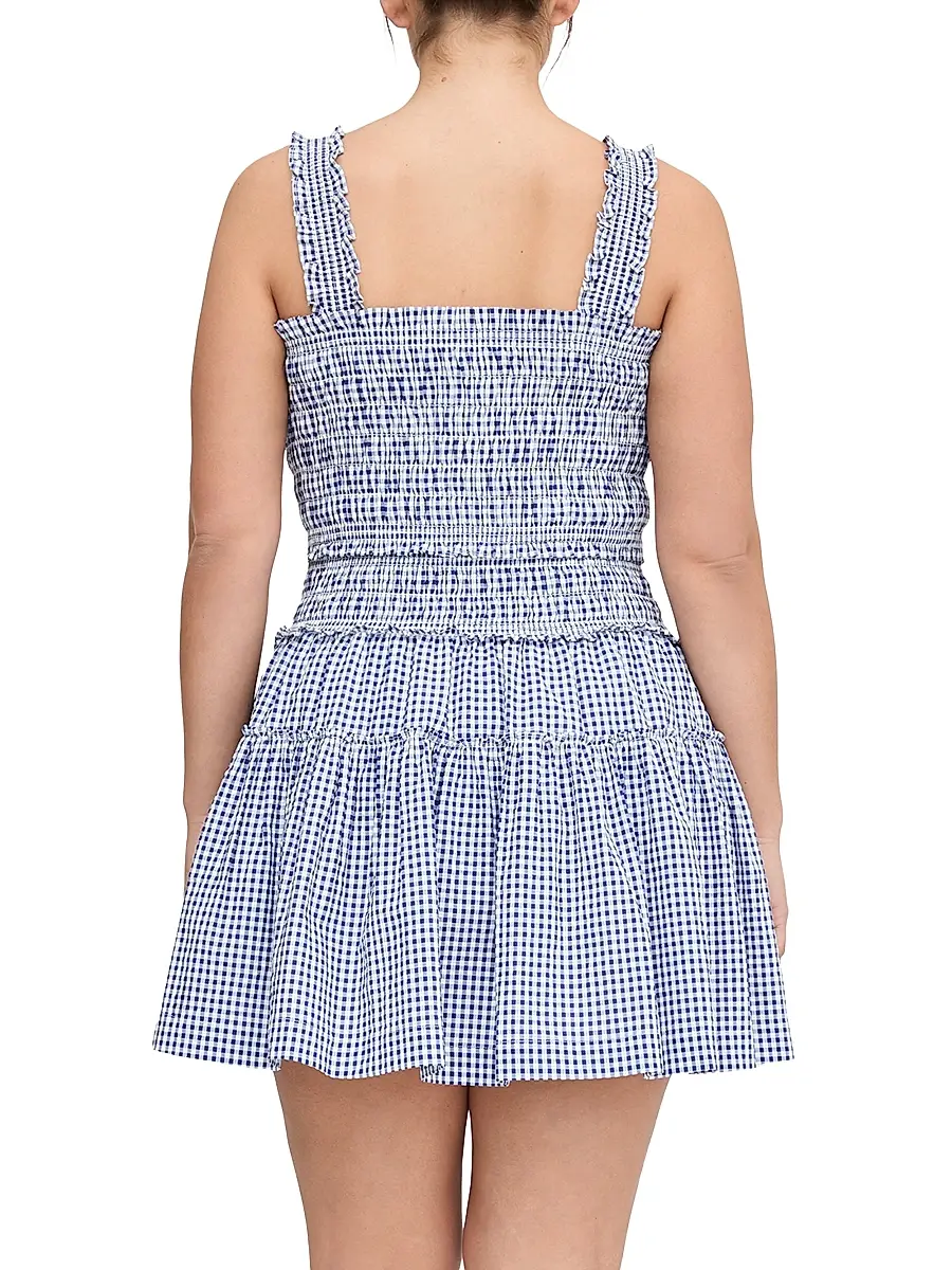 Hill House Home Women's The Azalea Mini Nap Dress - Navy Gingham | Thumbnail 7 Hill House Home Women's The Azalea Mini Nap Dress - Navy Gingham | Thumbnail 7