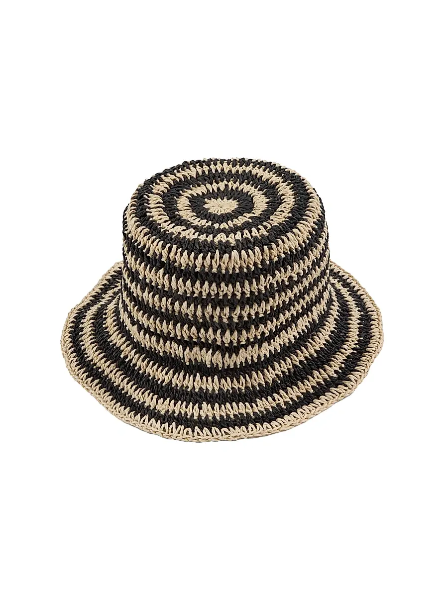 Eugenia Kim Women's Jonah Striped Crochet Bucket Hat - Natural Black | Thumbnail 7 Eugenia Kim Women's Jonah Striped Crochet Bucket Hat - Natural Black | Thumbnail 7