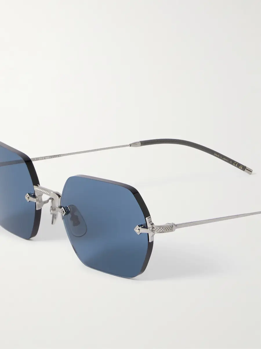 Oliver Peoples TK-13 Round-Frame Rimless Silver-Tone Sunglasses - Men | Thumbnail 3 Oliver Peoples TK-13 Round-Frame Rimless Silver-Tone Sunglasses - Men | Thumbnail 3
