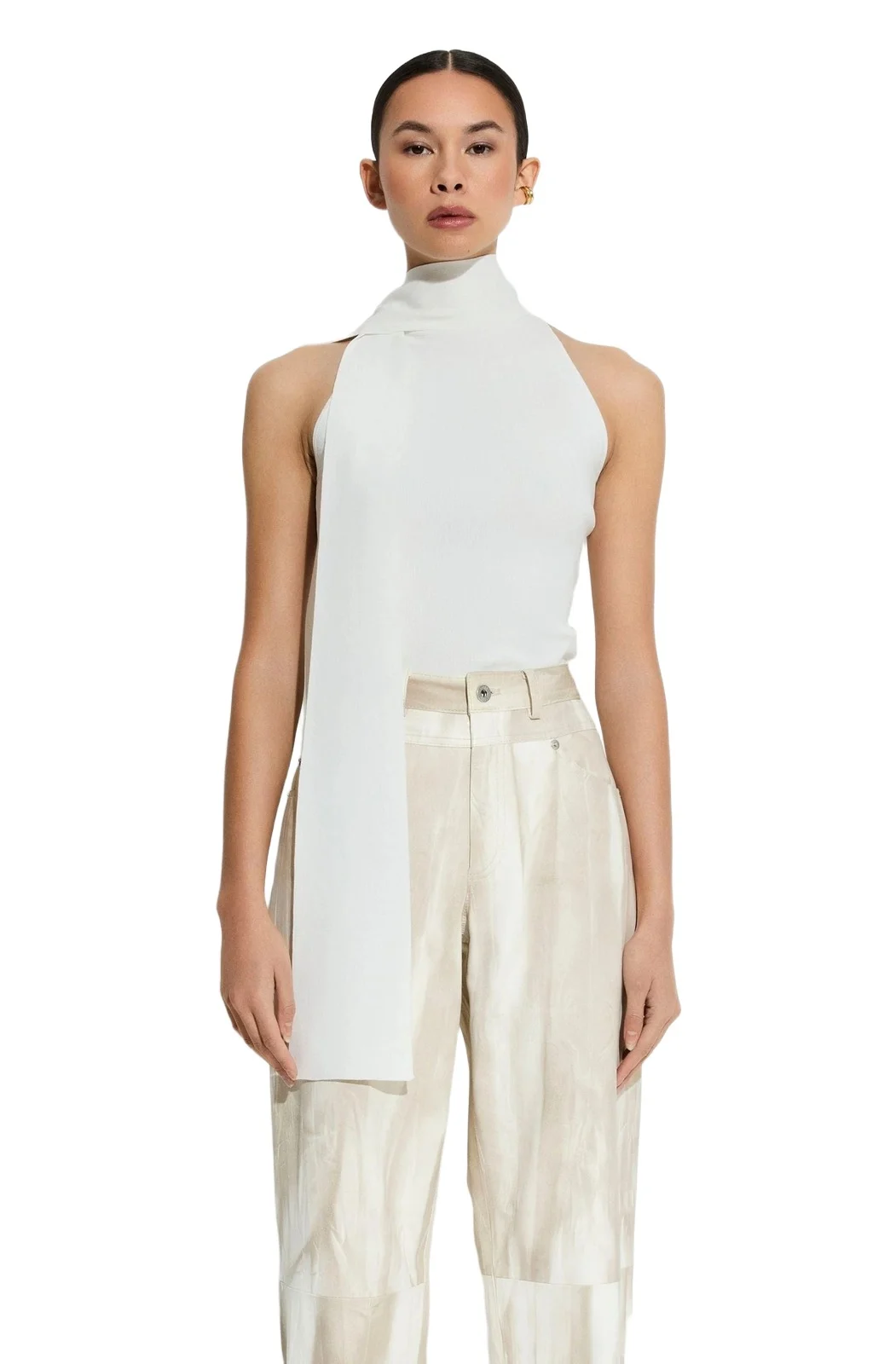 Matte Viscose Halterneck Top