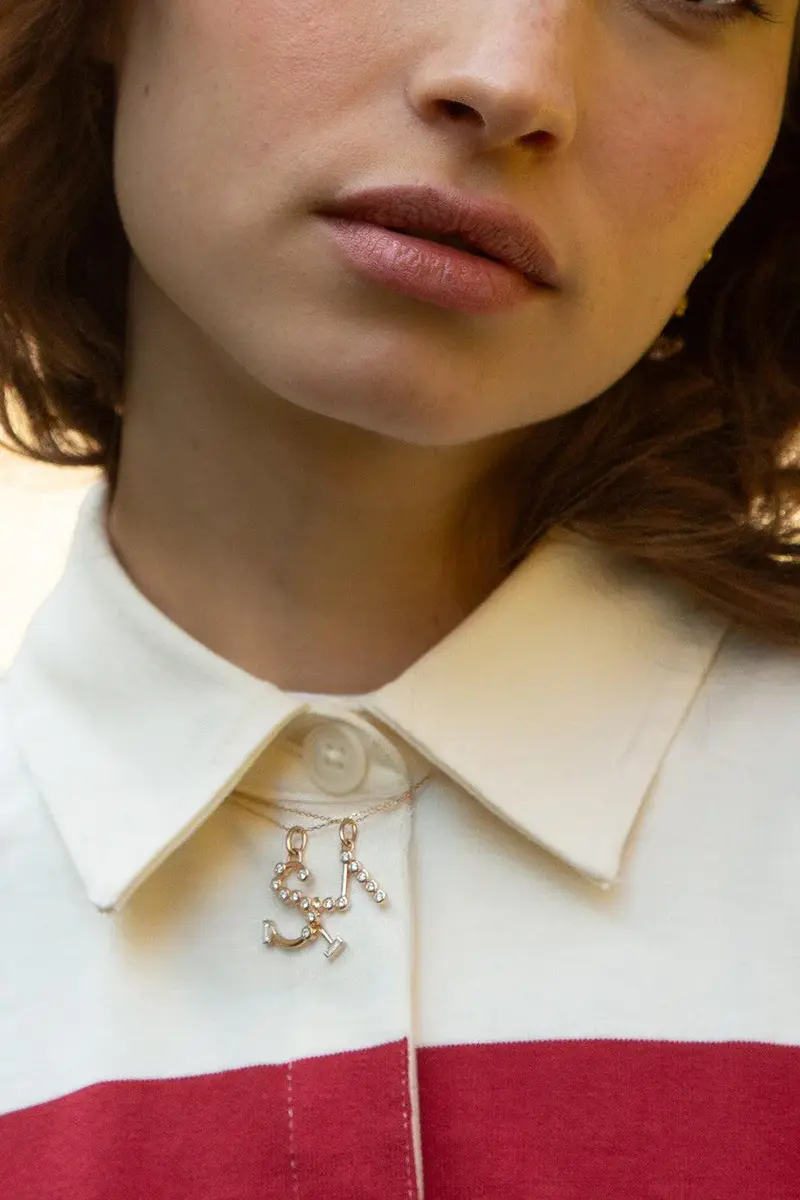 MONICA RICH KOSANN Diamond Initial Necklace - M | Thumbnail 2