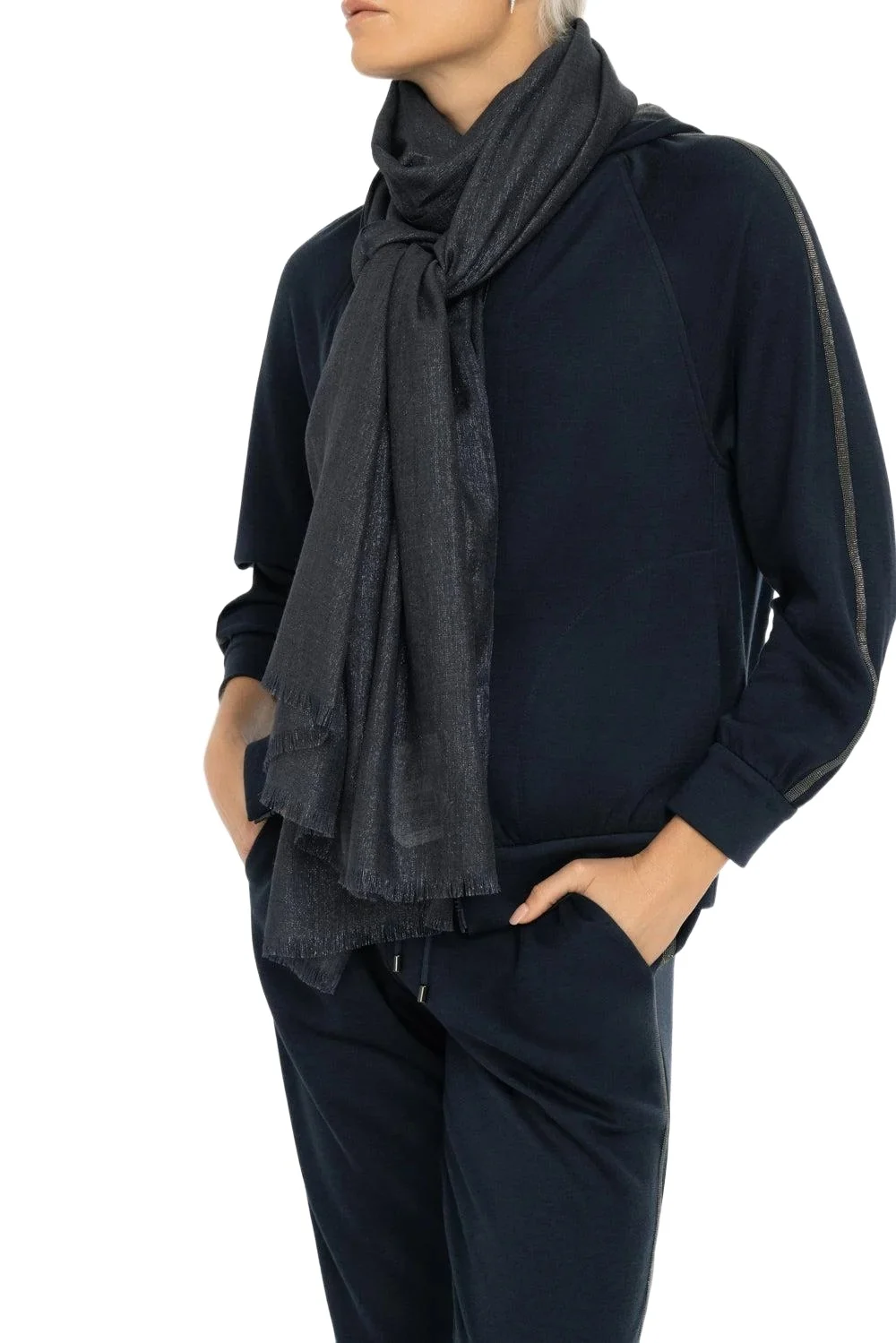 Brunello Cucinelli Lurex Scarf - Abisso