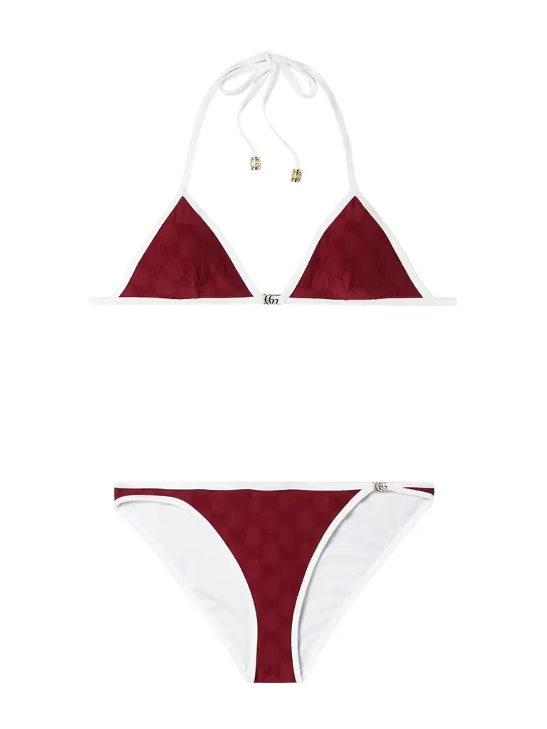 Gucci Embellished Flocked Bikini | Thumbnail 1 Gucci Embellished Flocked Bikini | Thumbnail 1