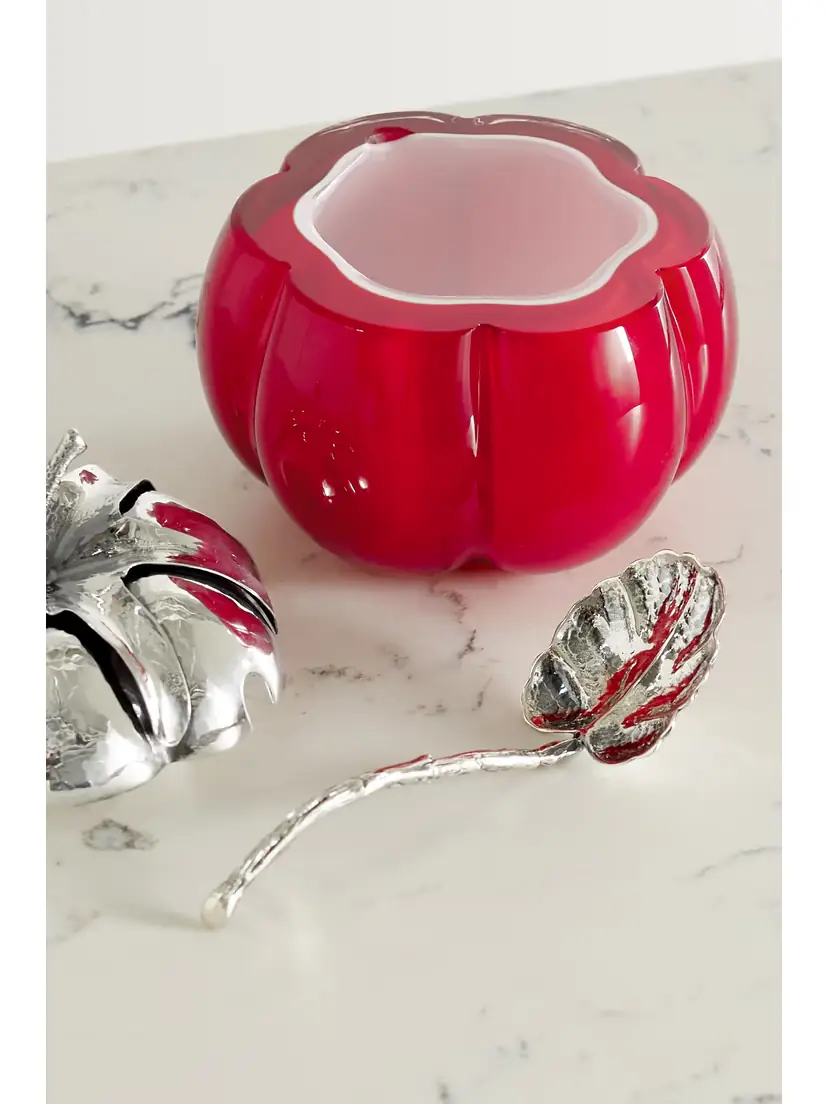 Buccellati Tomato Sterling Silver And Glass Jam Jar | Thumbnail 4