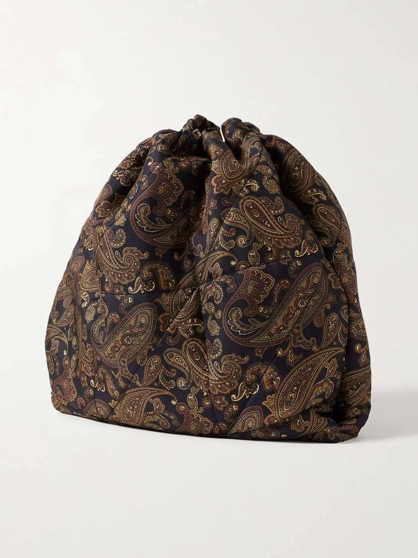 Saint Laurent Jamie Embellished Quilted Paisley-print Twill Shoulder Bag | Thumbnail 3 Saint Laurent Jamie Embellished Quilted Paisley-print Twill Shoulder Bag | Thumbnail 3