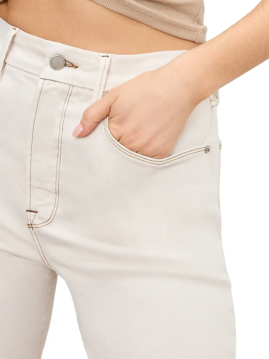 GOOD AMERICAN Women's Good Boy Straight Jeans | Thumbnail 6