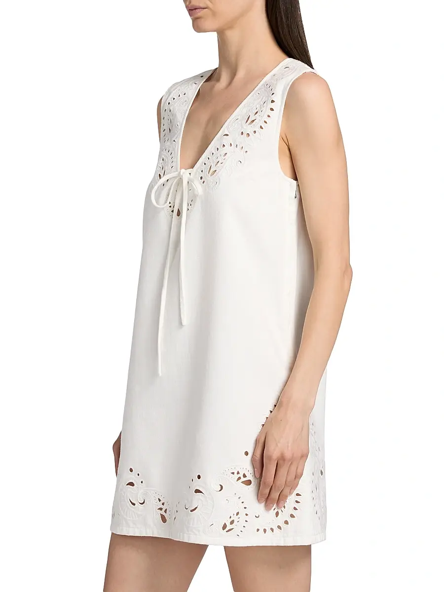 rag & bone Women's Belle Eyelet Minidress | Thumbnail 4 rag & bone Women's Belle Eyelet Minidress | Thumbnail 4