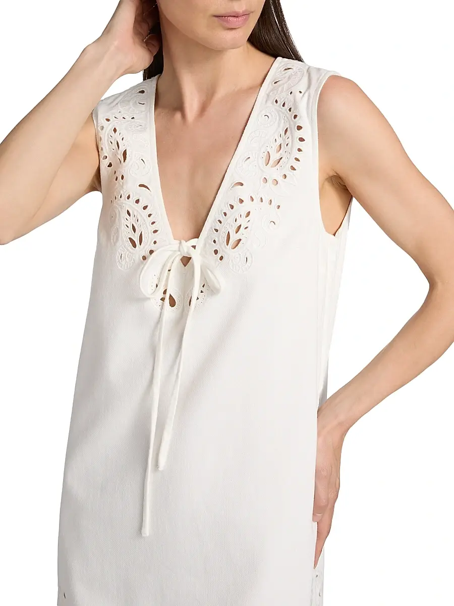 rag & bone Women's Belle Eyelet Minidress | Thumbnail 6 rag & bone Women's Belle Eyelet Minidress | Thumbnail 6