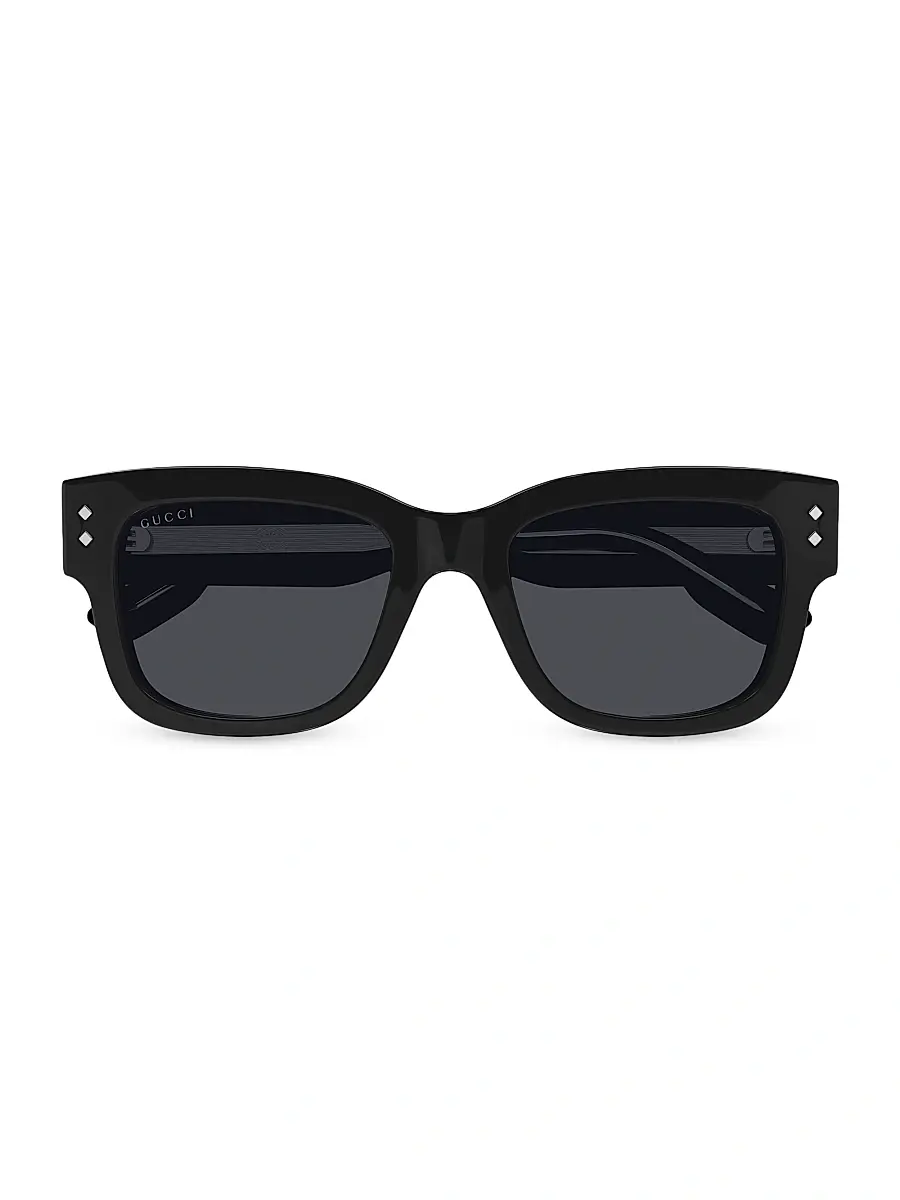 Gucci Men's 53MM Nouvelle Vague Square Sunglasses - Black | Image 1 Gucci Men's 53MM Nouvelle Vague Square Sunglasses - Black | Image 1
