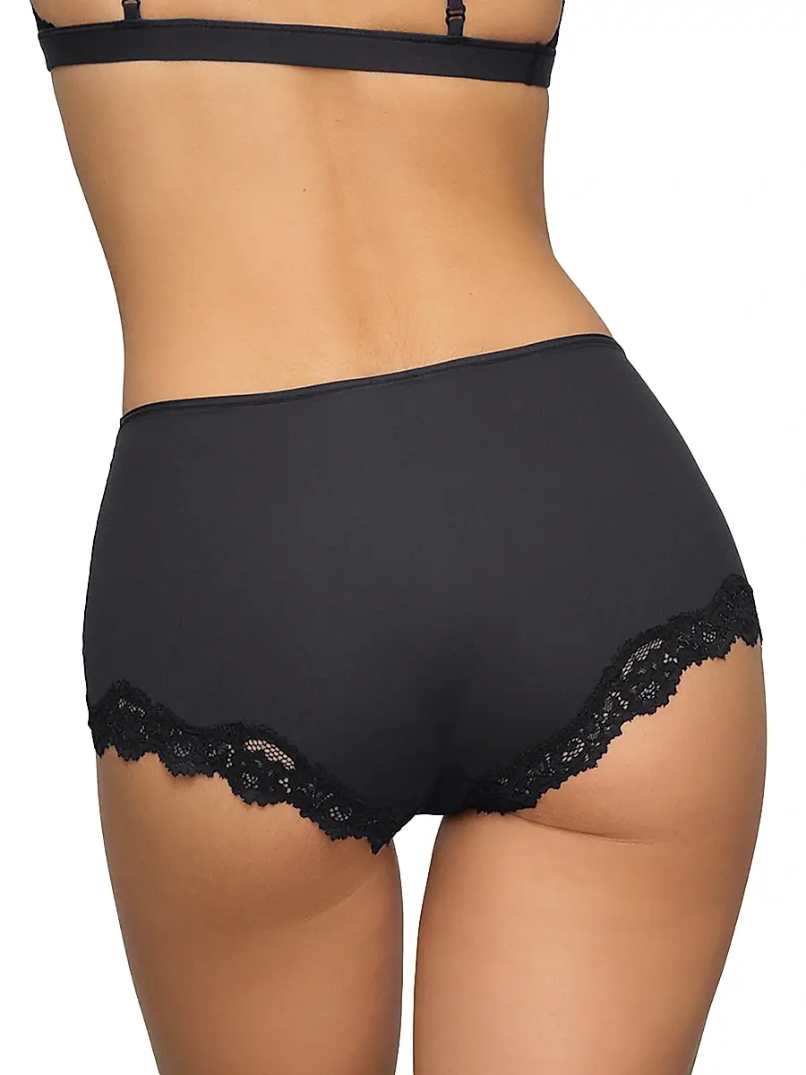 SKIMS Women's Fits Everybody Lace Boy Short - Onyx | Thumbnail 4 SKIMS Women's Fits Everybody Lace Boy Short - Onyx | Thumbnail 4