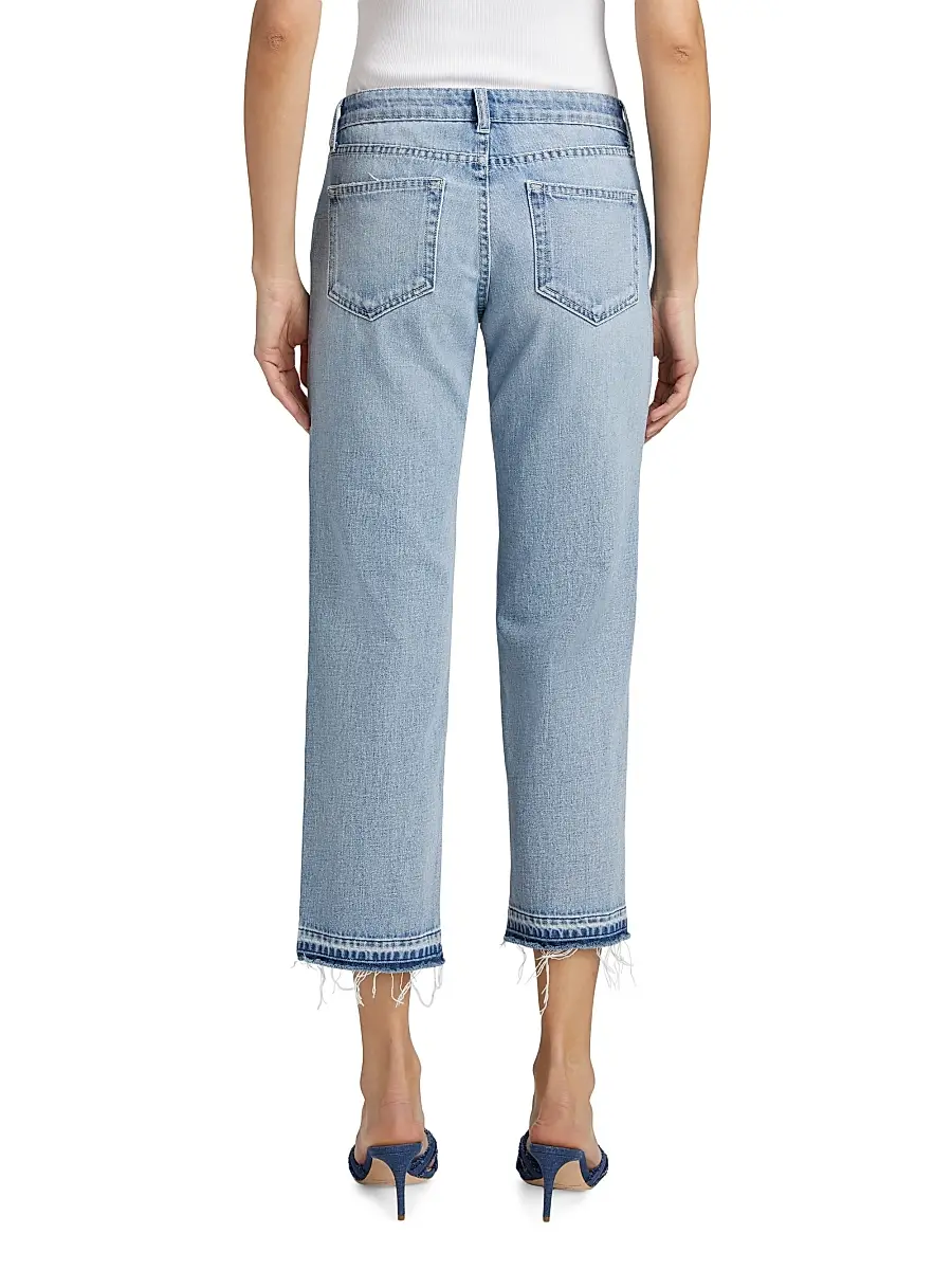 L'Agence Women's Blaine Distressed Denim Low-Rise Stovepipe Crop Jeans | Thumbnail 5 L'Agence Women's Blaine Distressed Denim Low-Rise Stovepipe Crop Jeans | Thumbnail 5