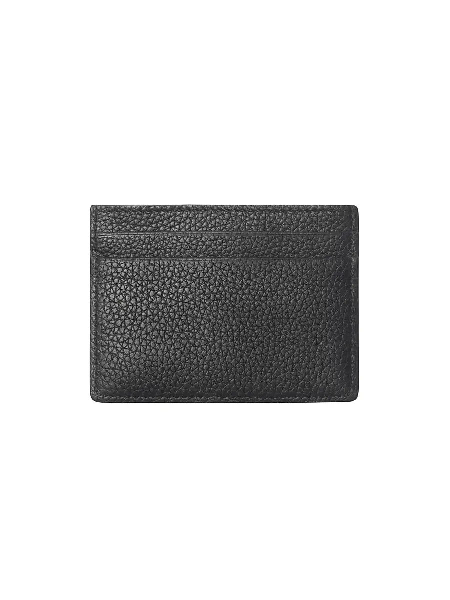 Burberry Men's Cotswolds Leather Card Case - Black | Thumbnail 2 Burberry Men's Cotswolds Leather Card Case - Black | Thumbnail 2
