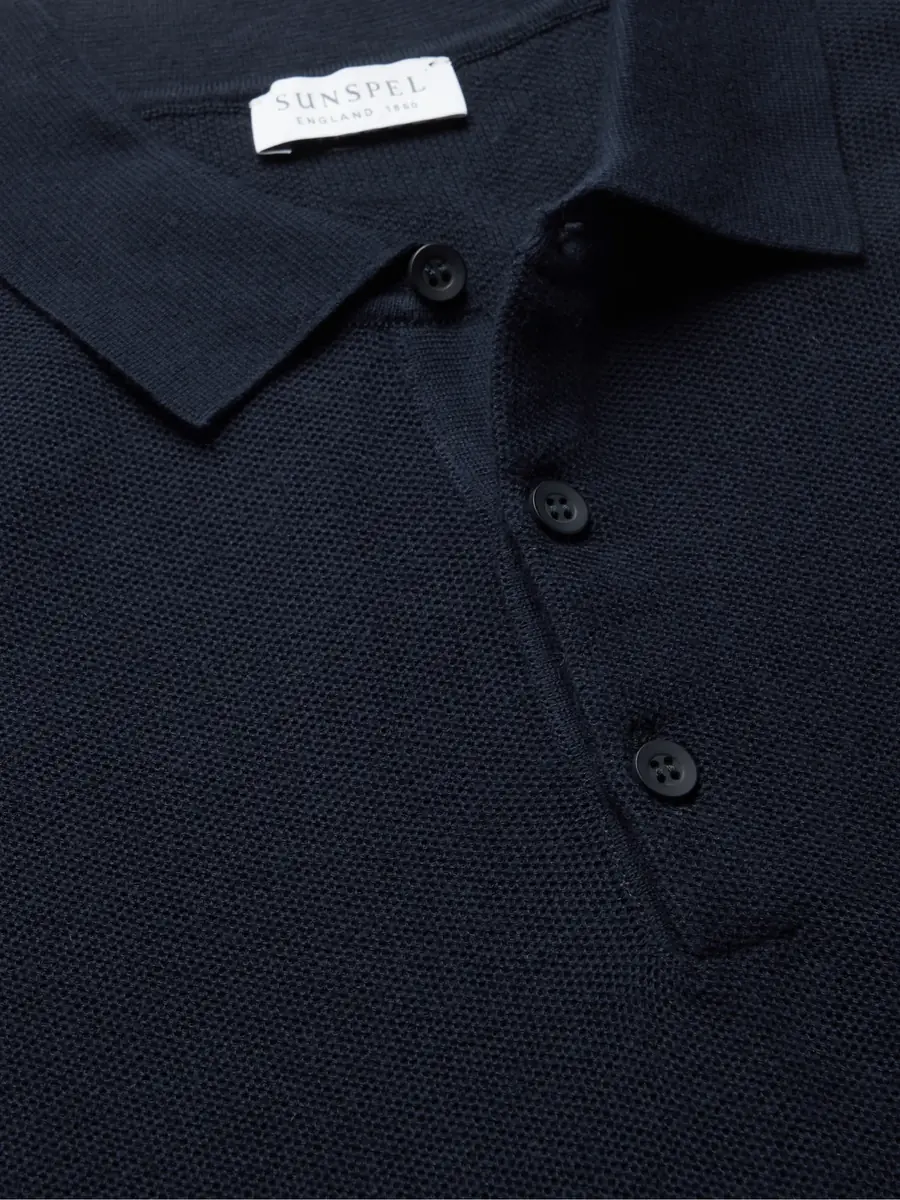 Sunspel Slim-Fit Cotton-Piqué Polo Shirt - Men | Thumbnail 4 Sunspel Slim-Fit Cotton-Piqué Polo Shirt - Men | Thumbnail 4
