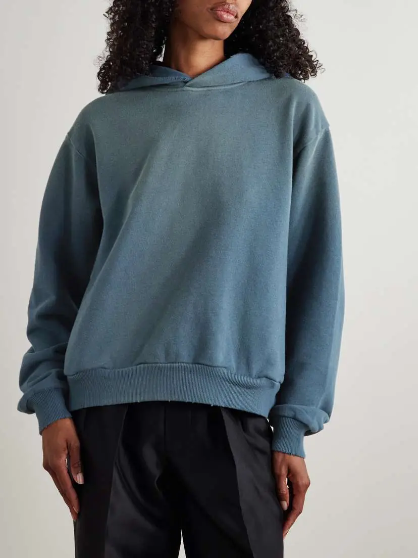 Acne Studios Printed Organic Cotton-blend Jersey Hoodie | Thumbnail 3