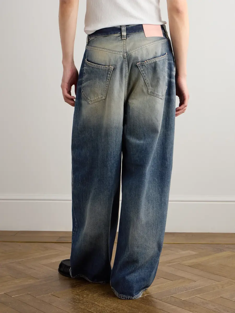 Acne Studios Wide-Leg Distressed Jeans - Men | Thumbnail 4 Acne Studios Wide-Leg Distressed Jeans - Men | Thumbnail 4