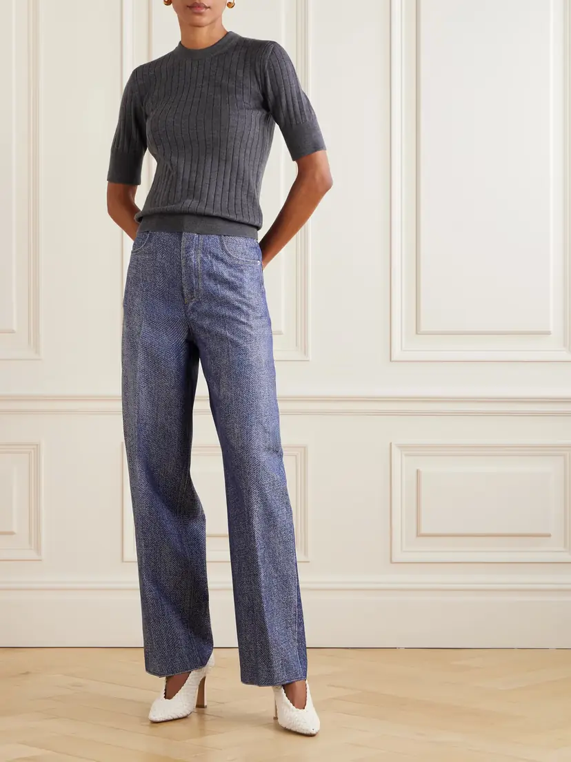 Bottega Veneta Ribbed Wool T-shirt | Thumbnail 2