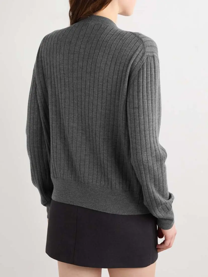 Bottega Veneta Ribbed Wool Cardigan | Thumbnail 3 Bottega Veneta Ribbed Wool Cardigan | Thumbnail 3