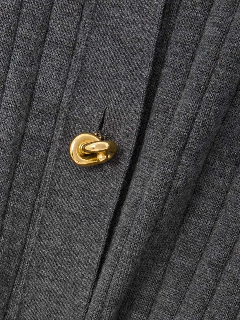 Bottega Veneta Ribbed Wool Cardigan | Thumbnail 4 Bottega Veneta Ribbed Wool Cardigan | Thumbnail 4