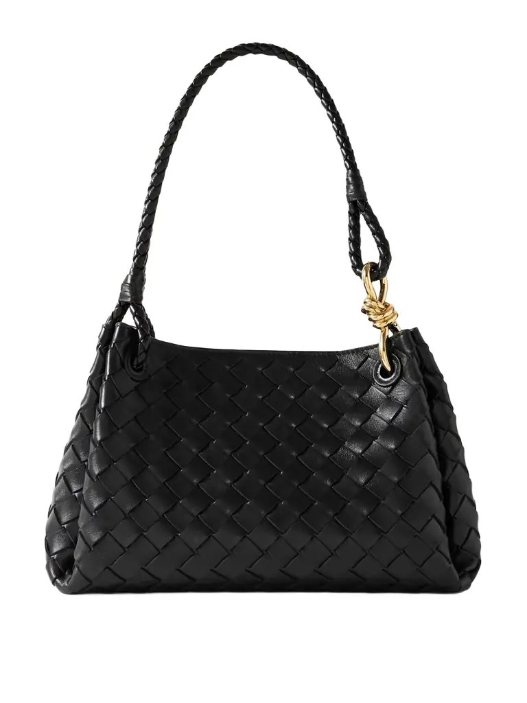 Bottega Veneta Parachute Medium Intrecciato Leather Shoulder Bag | Image 1 Bottega Veneta Parachute Medium Intrecciato Leather Shoulder Bag | Image 1