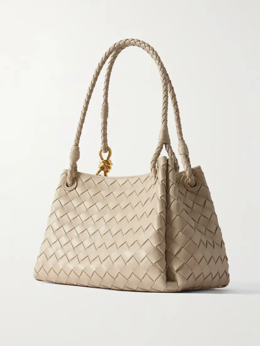 Bottega Veneta Parachute Medium Intrecciato Leather Shoulder Bag | Thumbnail 3 Bottega Veneta Parachute Medium Intrecciato Leather Shoulder Bag | Thumbnail 3