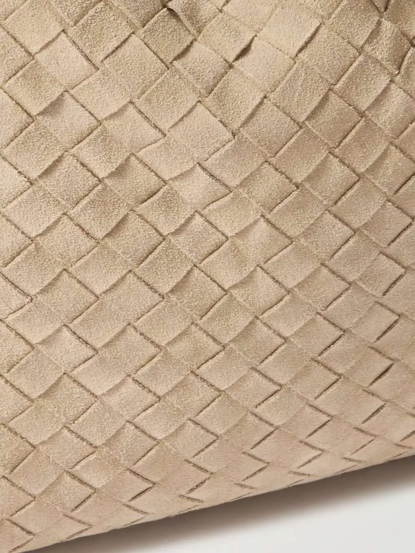 Bottega Veneta Hop Large Intrecciato Suede Tote | Thumbnail 4 Bottega Veneta Hop Large Intrecciato Suede Tote | Thumbnail 4