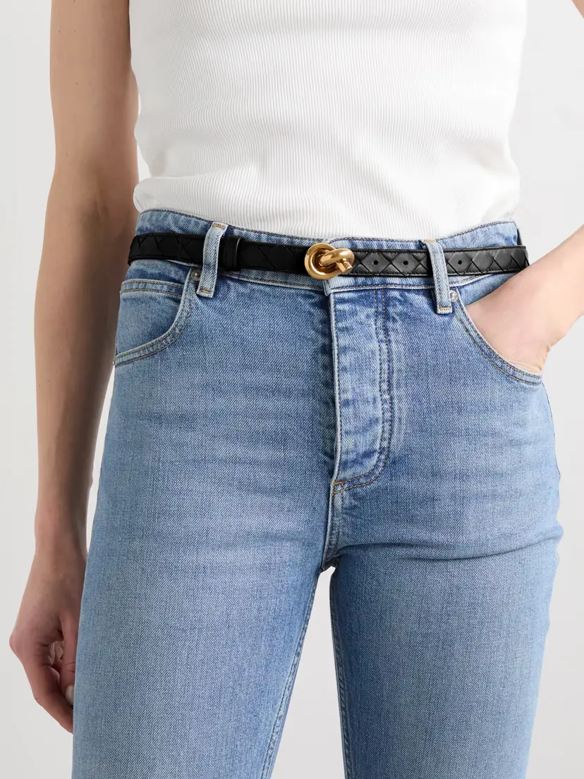 Bottega Veneta Knot Intrecciato Leather Belt | Thumbnail 2 Bottega Veneta Knot Intrecciato Leather Belt | Thumbnail 2