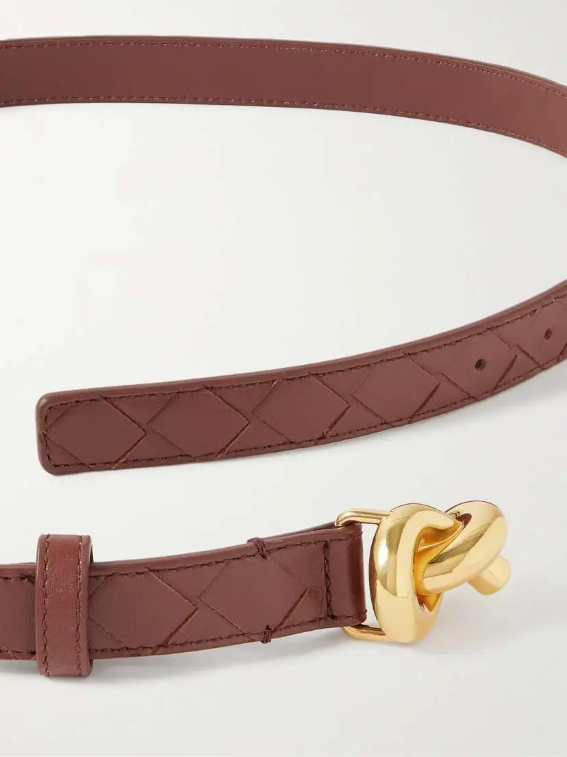 Bottega Veneta Knot Intrecciato Leather Belt | Thumbnail 3 Bottega Veneta Knot Intrecciato Leather Belt | Thumbnail 3