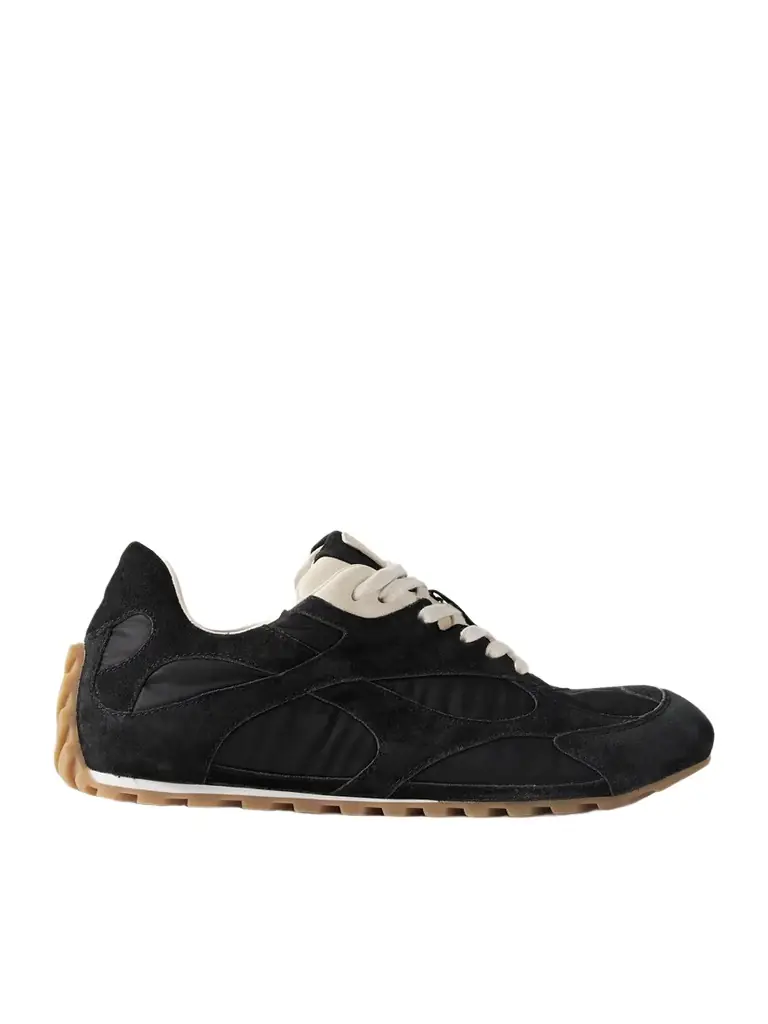 Bottega Veneta Orbit Leather-trimmed Suede And Shell Sneakers | Image 1 Bottega Veneta Orbit Leather-trimmed Suede And Shell Sneakers | Image 1
